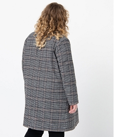 GEMO Manteau femme grande taille avec grand col Imprimé