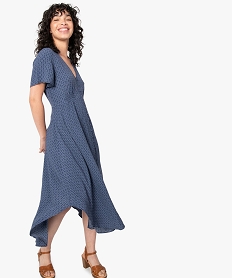 PANTOUFLE MARINE ROBE IMPRIM:40288710362-Viscose////