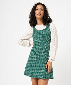 robe femme sans manches aspect tweed vertC874501_1