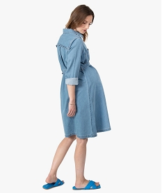 robe de grossesse en jean a manches longues bleuC874901_3