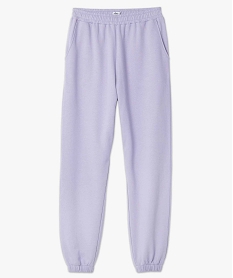 pantalon de jogging femme avec interieur molletonne violetC876101_4