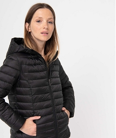 doudoune a capuche rembourrage fin femme noir manteauxC877501_2