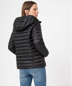 doudoune a capuche rembourrage fin femme noir manteauxC877501_3
