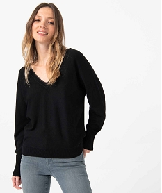 10TOXA BLANC PULL NOIR:40289530654-Viscose////