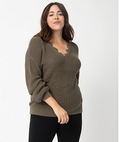 VESTE BLEU STONE PULL KAKI:40289530702-Coton///Polyester/