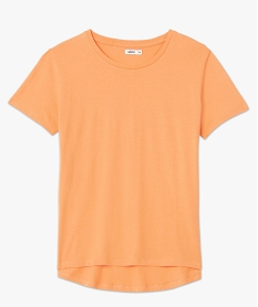 tee-shirt femme a manches courtes avec dos plus long orange t-shirts manches courtesC894701_4