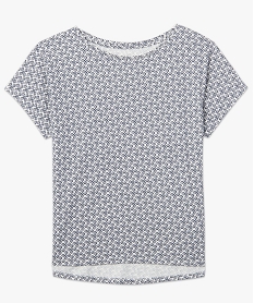 tee-shirt femme a manches courtes a motifs graphiques gris t-shirts manches courtesC898001_4