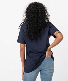 tee-shirt femme a manches courtes oversize – camps united bleu t-shirts manches courtesC899001_3