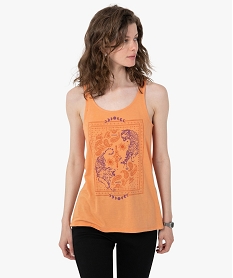 LACET TES LACET-10 NOIR ST TEE-SHIRT ORANGE CLAIR:40289590598-Polyester////