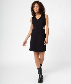 PULL BLANC ROBE NOIR:40289710034-Viscose////
