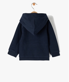 sweat bebe garcon a capuche - lulucastagnette bleuC905401_3