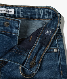 jean bebe garcon avec ceinture double boucle - lulucastagnette bleuC907201_2