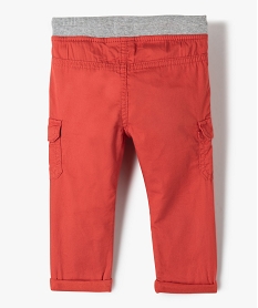 pantalon coupe cargo double avec taille elastique bebe garcon rouge pantalonsC907601_3