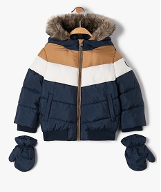Manteau bébé garçon effet 2-en-1 caban/doudoune à capuche Gemo Garçon Vêtements Manteaux & Vestes Manteaux Imperméables 