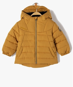 blouson bebe garcon a capuche et doublure chaude - lulucastagnette jaune manteaux blousonsC911101_1