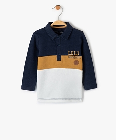 SWEAT MARINE/IMPRIME POLO NAVY BLAZER:40309460037-Coton////