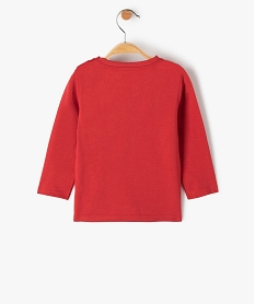 tee-shirt bebe a manches longues avec motifs de noel rougeC915201_4
