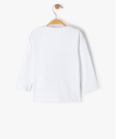 tee-shirt bebe a manches longues avec motifs de noel blancC915901_4