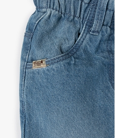 jean bebe fille ample avec taille elastiquee - lulucastagnette bleu jeansC917501_3