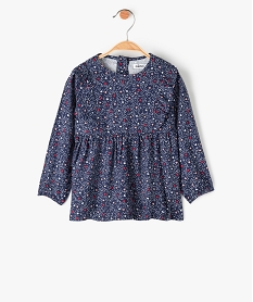 blouse bebe fille imprimee avec volants sur le haut du buste multicolore chemisiers et blousesC919101_1