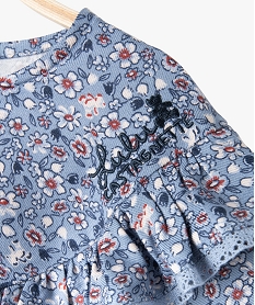 blouse bebe fille a manches longues avec volant - lulucastagnette bleuC919301_2