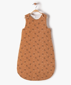 GEMO Gigoteuse en gaze de coton pandas Brun