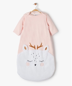 GEMO Gigoteuse bébé à manches amovibles avec motif peluche Rose
