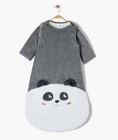 GEMO Gigoteuse bébé à manches amovibles avec motif animal Gris