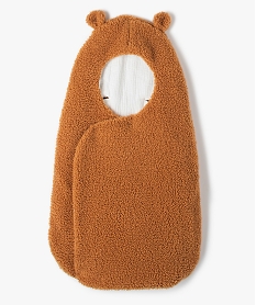 GEMO Nid dange bébé en sherpa doublé gaze de coton Orange