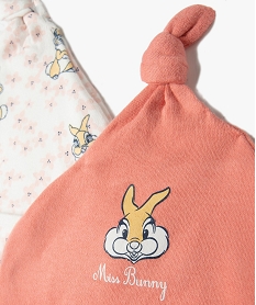 bonnet bebe avec motif lapin de bambi (lot de 2) - disney roseC930901_2