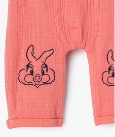 pantalon bebe en gaze de coton double imprime - disney roseC931901_2