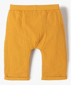 pantalon bebe en gaze de coton double motif winnie lourson - disney jauneC932001_3