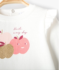 pyjama bebe fille avec volants sur les epaules sans pieds beige pyjamas et dors bienC933601_2