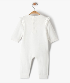 pyjama bebe fille avec volants sur les epaules sans pieds beigeC933601_3