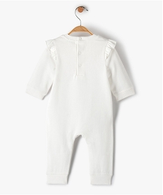 pyjama bebe fille avec volants sur les epaules sans pieds beige pyjamas et dors bienC933601_3