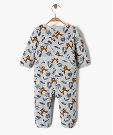 pyjama dors-bien bebe en velours avec motifs tigres grisC934001_3