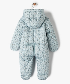 combinaison pilote bebe fille matelassee avec moufles - lulucastagnette bleu manteaux blousonsC935401_4