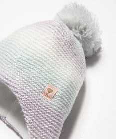 bonnet bebe fille en maille double polaire multicolore accessoiresC941601_2