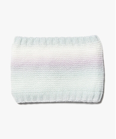 GEMO Echarpe snood bébé fille en maille doublée polaire Multicolore