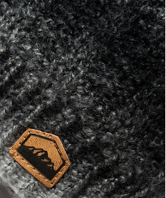 bonnet garcon multicolore avec doublure peluche gris foulards echarpes et gantsC947701_2