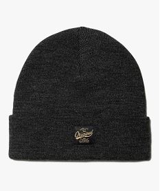 bonnet en maille avec large revers homme gris chapeaux casquettes et bonnetsC949301_3