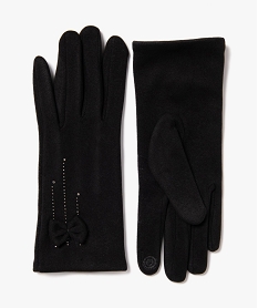 gants tactiles a strass et nœud femme noir standard bonnets echarpes gantsC952601_3