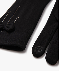 gants tactiles a strass et nœud femme noir standard bonnets echarpes gantsC952601_4