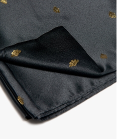 foulard femme - emballage cadeau - furoshiki motifs scintillants noirC955301_2