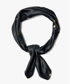 foulard femme - emballage cadeau - furoshiki motifs scintillants noirC955301_3