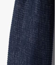foulard paillete en maille gaufree femme bleu standard autres accessoiresC957501_2