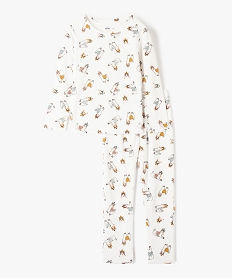 GEMO Pyjama fille en velours motif lamas fantaisie Imprimé