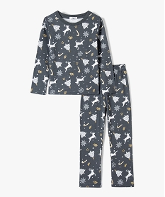 GEMO Pyjama fille avec motifs de Noël Imprimé