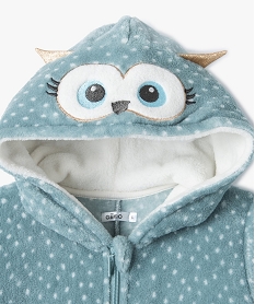 combinaison pyjama enfant motif chouette imprimeC960901_2