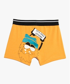 boxer garcon imprimes en coton stretch (lot de 2) jauneC961101_2